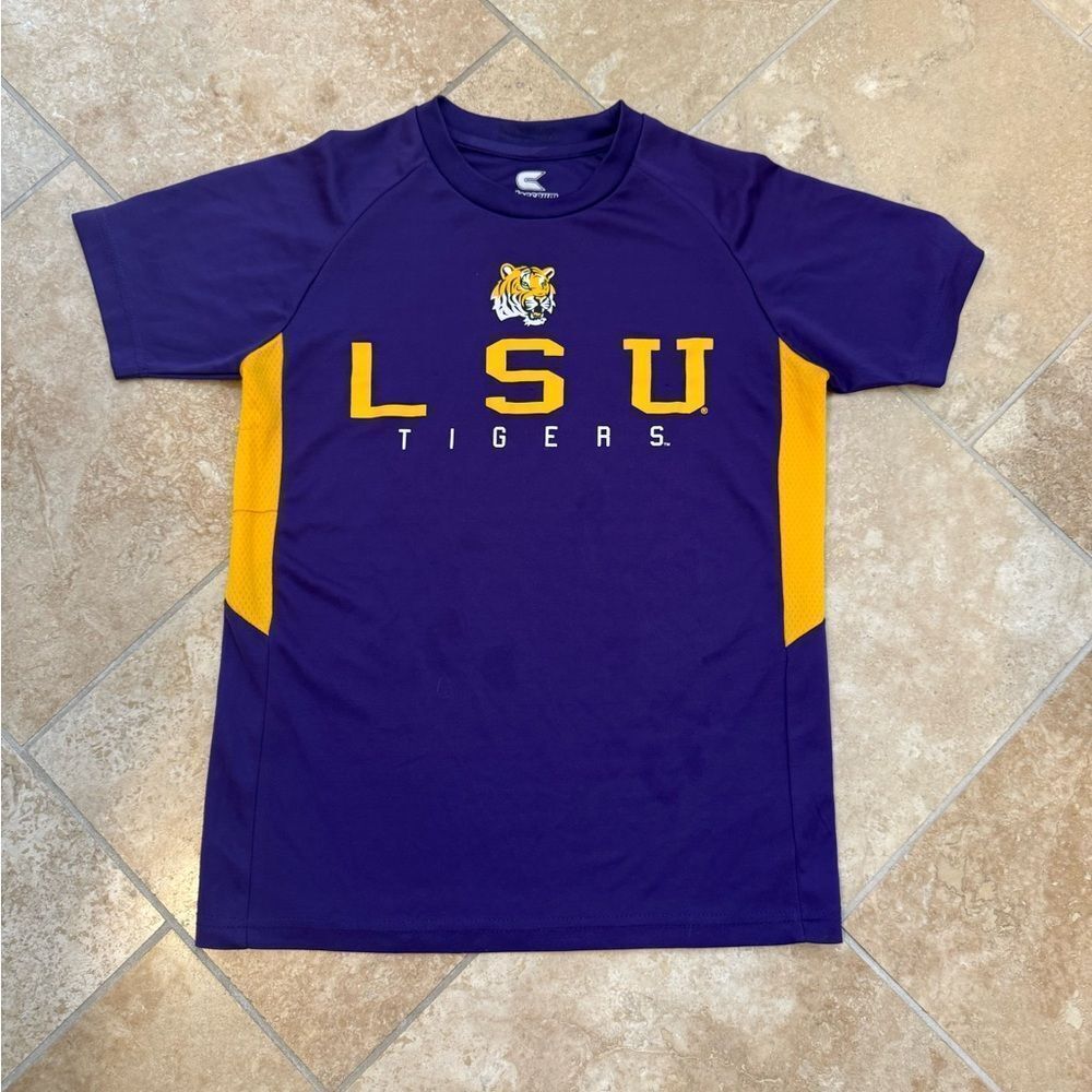 LSU Colosseum Purple & Gold Youth M Dri-fit-like T-Shirt
